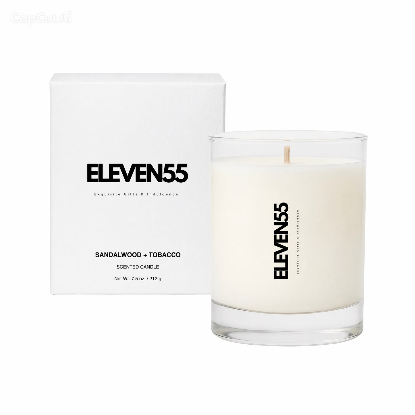 ELEVEN55 Scented Candle - Sandalwood + Tobacco