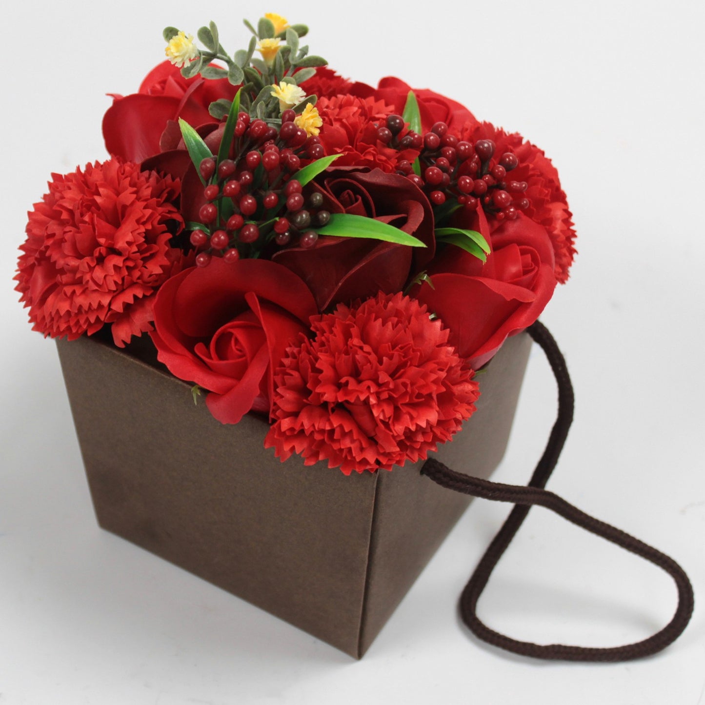 The Artisan Soap Flower Handbag Bouquet