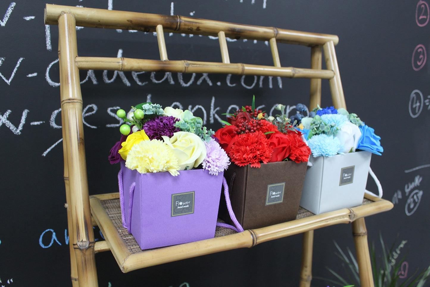 The Artisan Soap Flower Handbag Bouquet