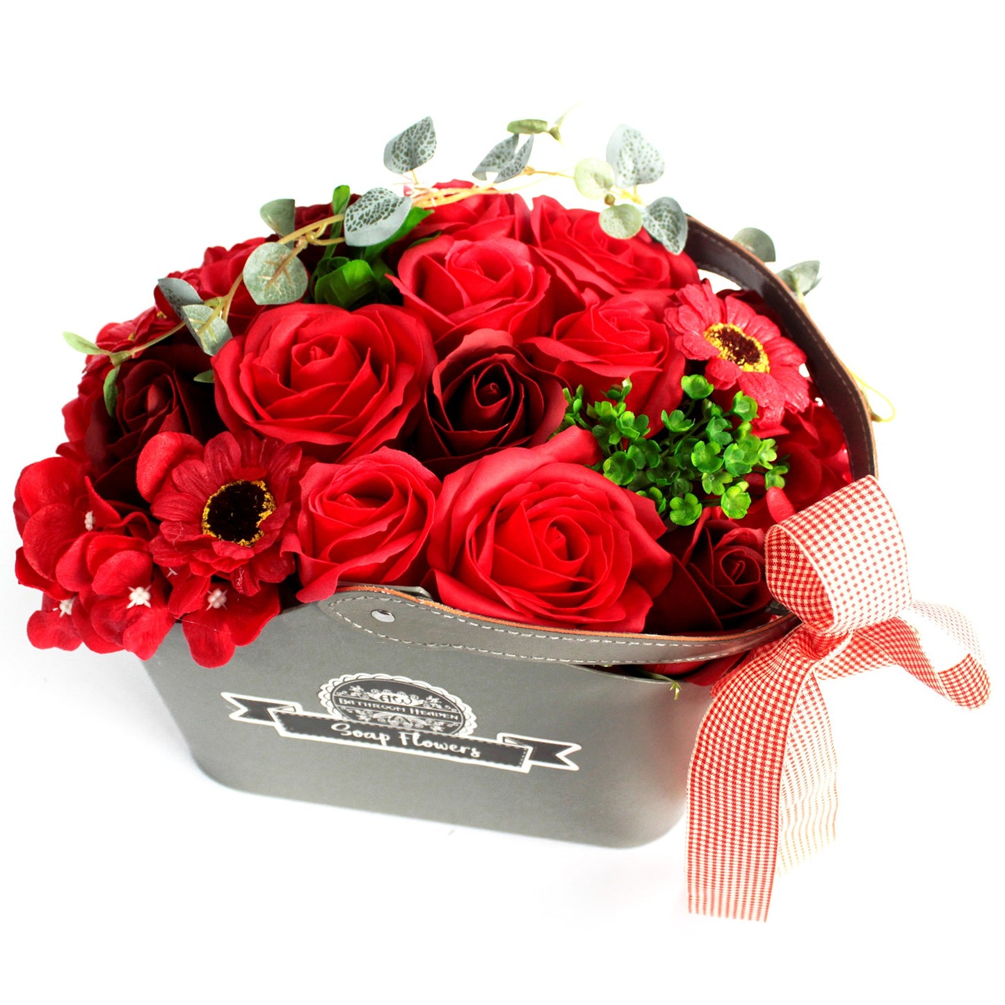 Basket Soap Flower Bouquet